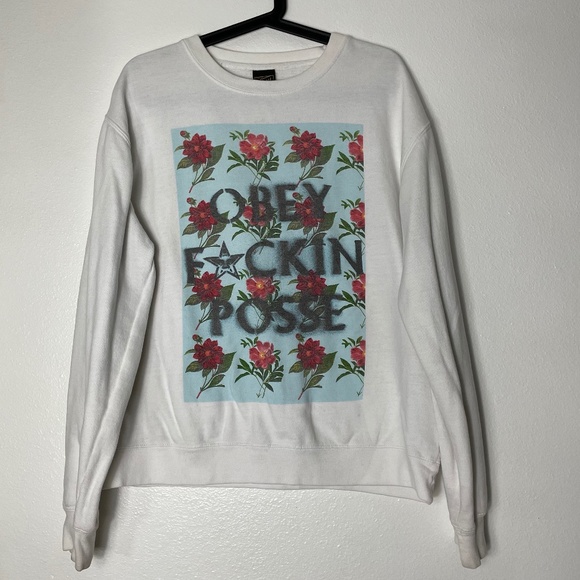 Obey Other - Obey Rose White Sweatshirt